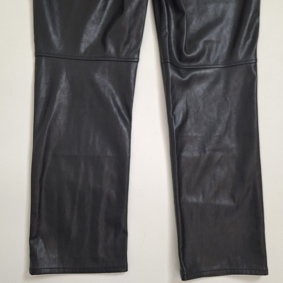 New Gap Vintage Slim High Rise Faux Leather Pants Size 16 - Picture 6 of 14